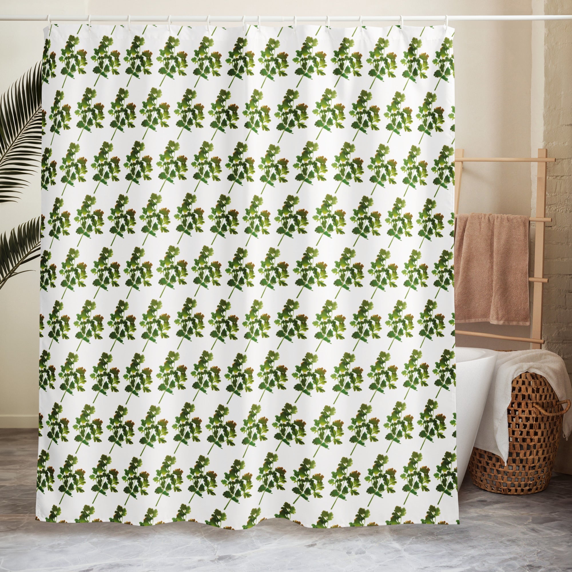 Cilantro Shower curtain